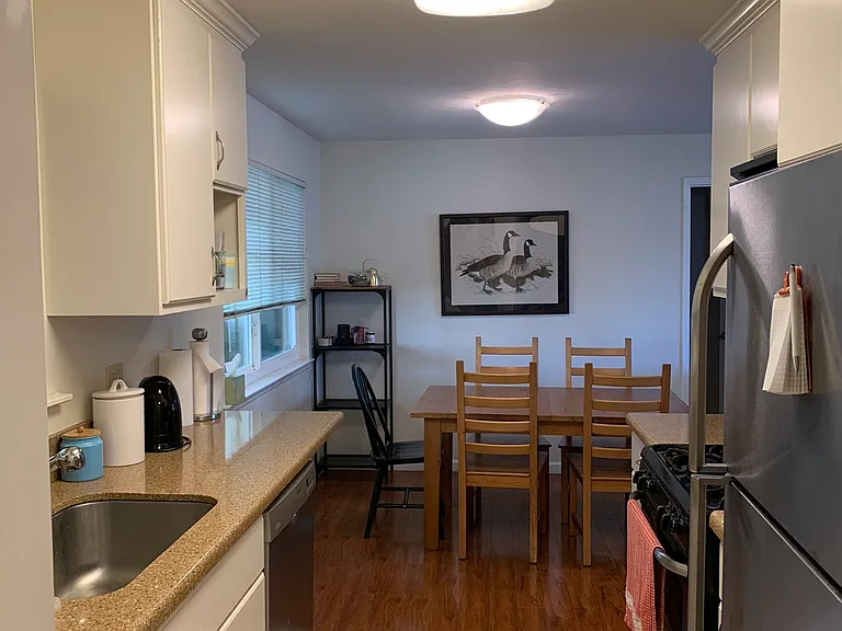 kitchen from entrance on left