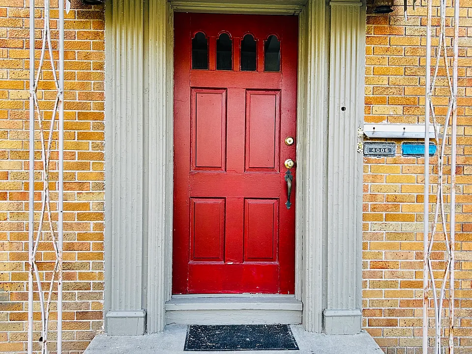 Main front entry.