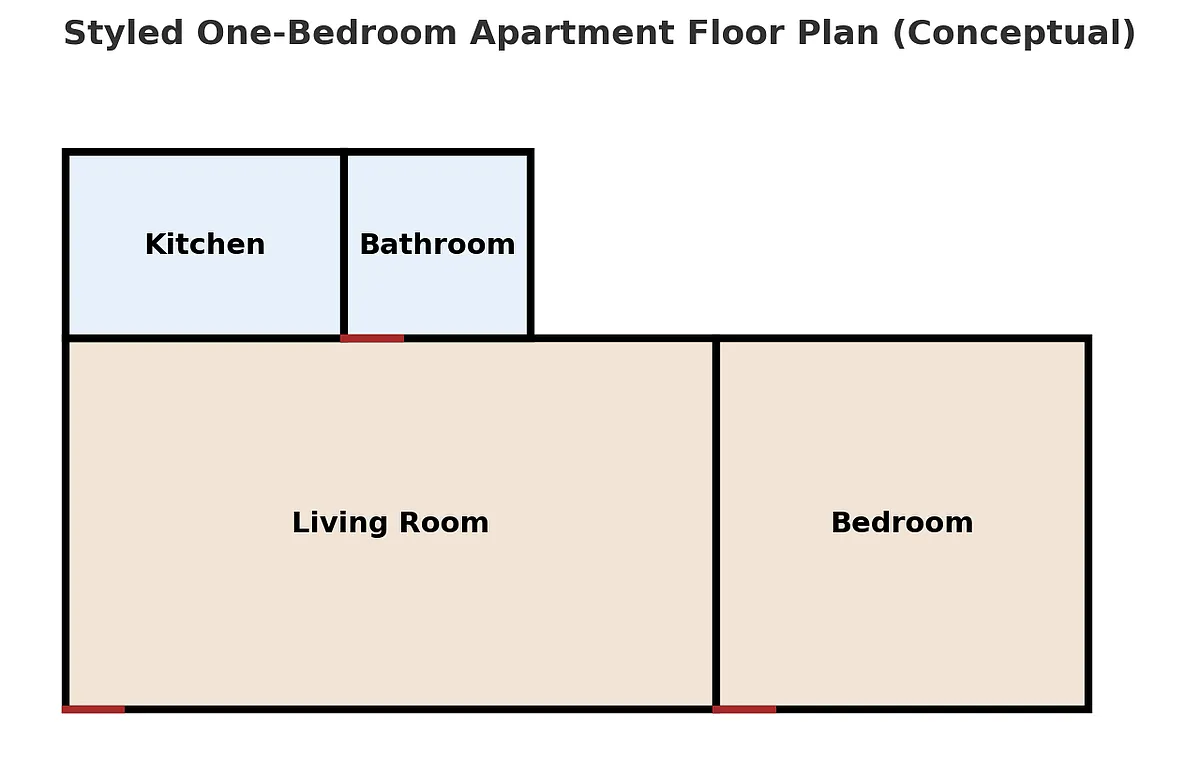 Floor plan One-Bedroom Unit