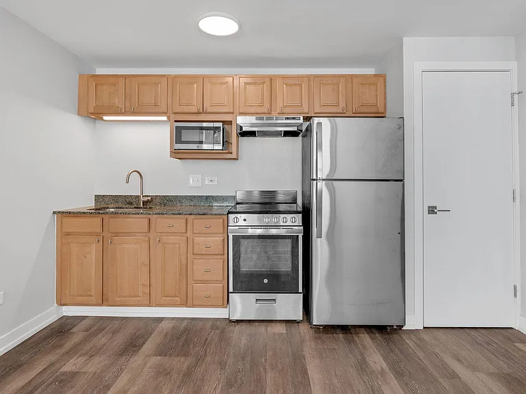 Beautifully remodeled kitchen with open concept living room