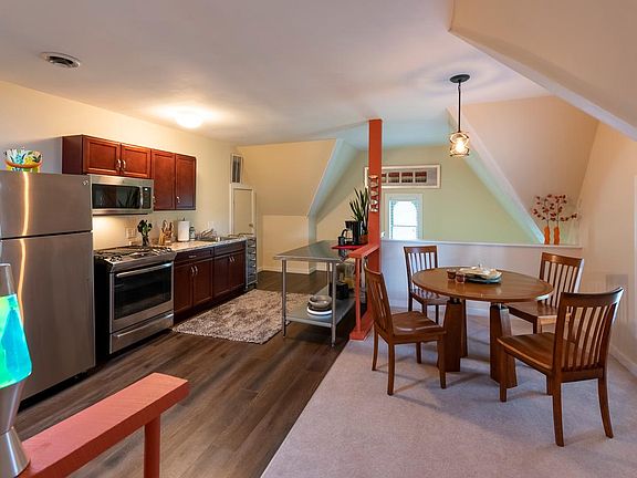 MCM Kitchen/Dining room with solar tube lighting