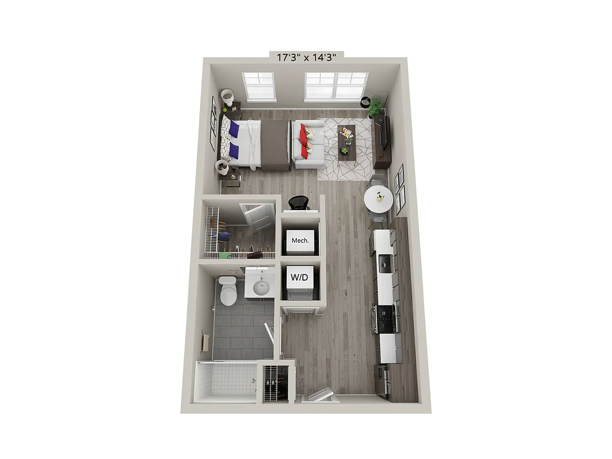 Floor plan Studio-A1
