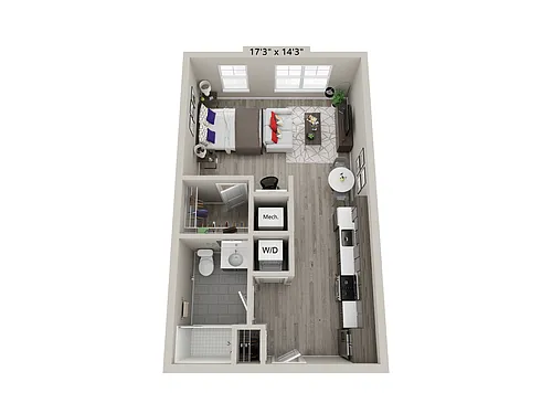 Floor plan Studio-A1