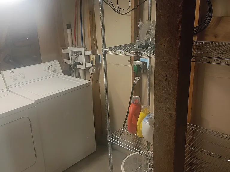 laundry in basement