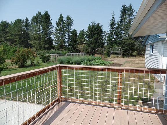 back deck, yard and garden
