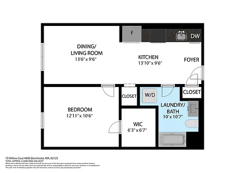 Floor plan 606 - 1A