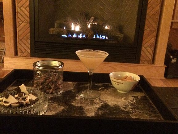 Living room fireplace