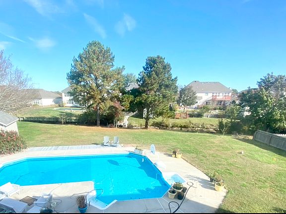 Backyard view from Primary bedroom suite