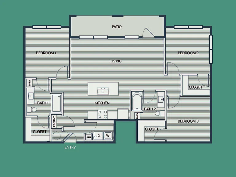 The Catamaran II: 3BR 2BA