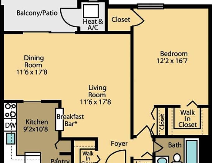 Floor Plan 1 Mid-Rise