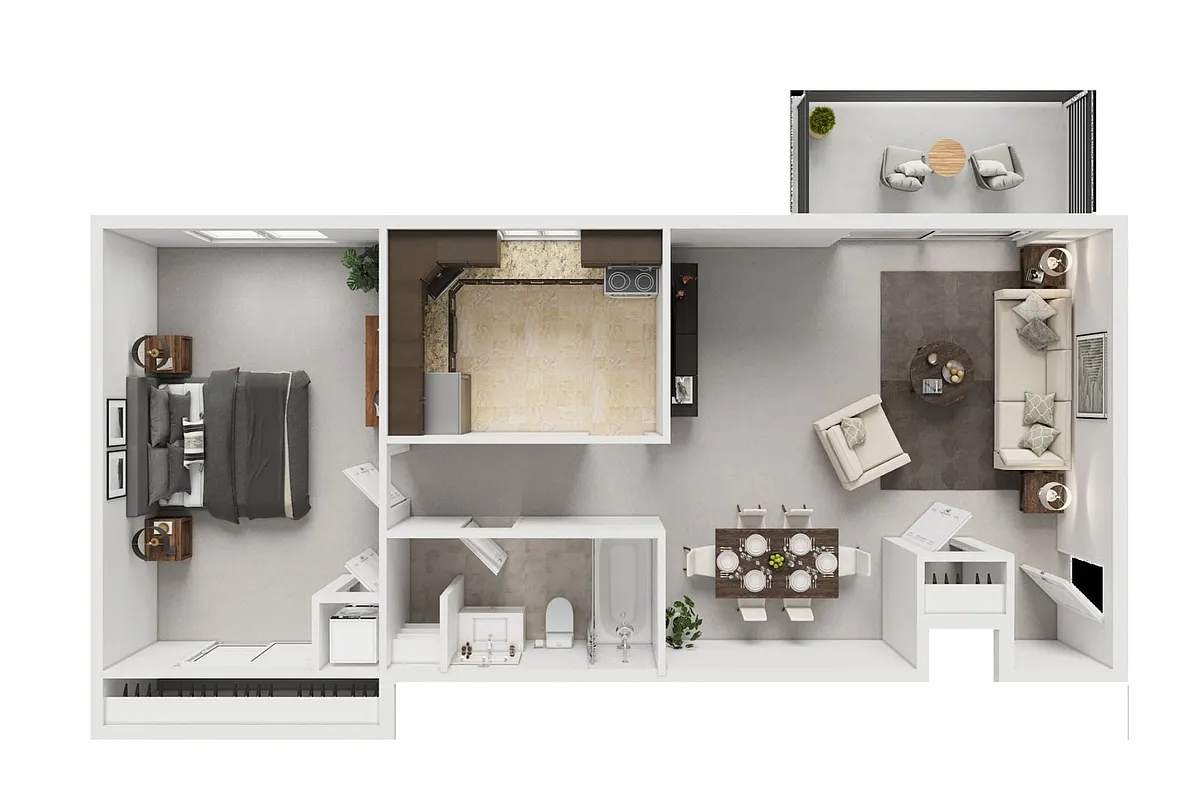 Floor plan 1 Bedroom