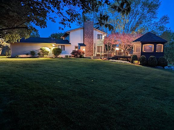 Back yard, house & gazebo