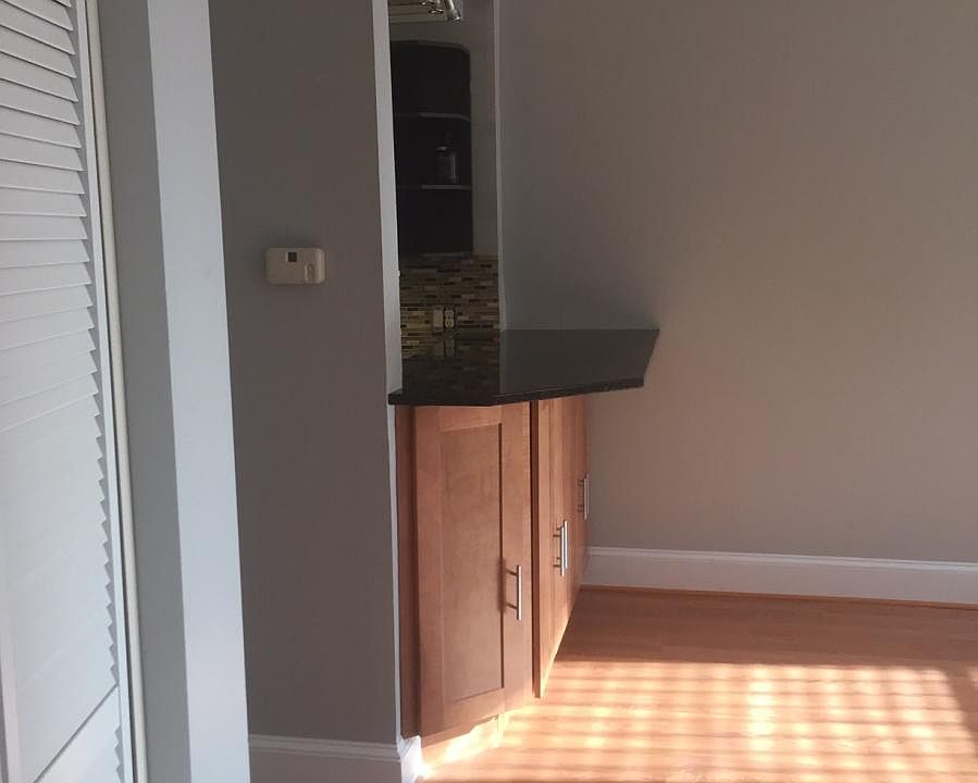 Kitchen counter for stools/storage