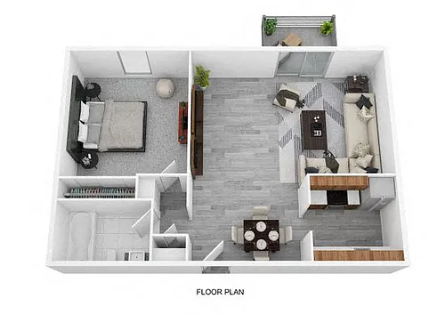 Floor plan 1 Bedroom