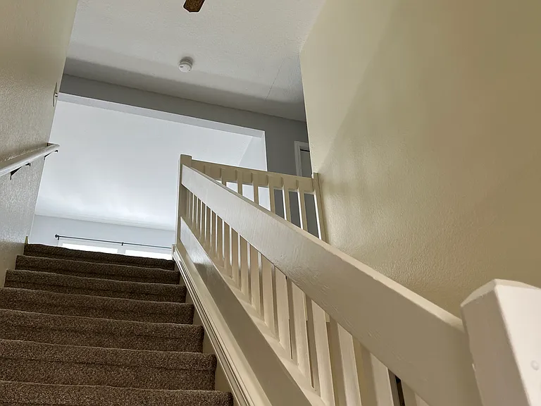 Stairway leading to second floor