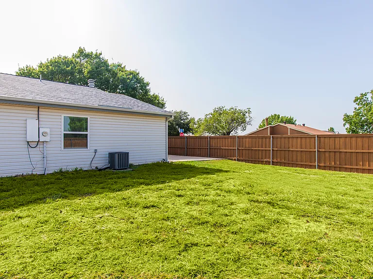 large backyard