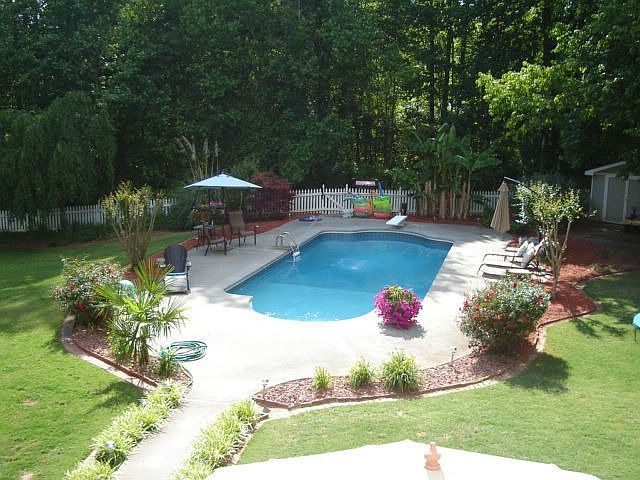 Pool view from Master BR