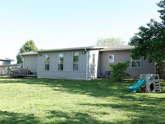 backyard with deck