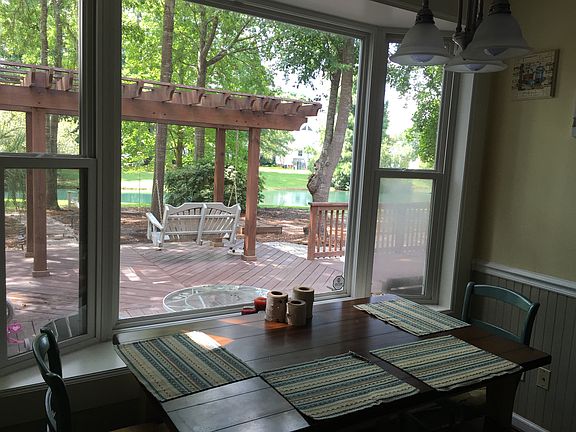 Kitchen view to backyard
