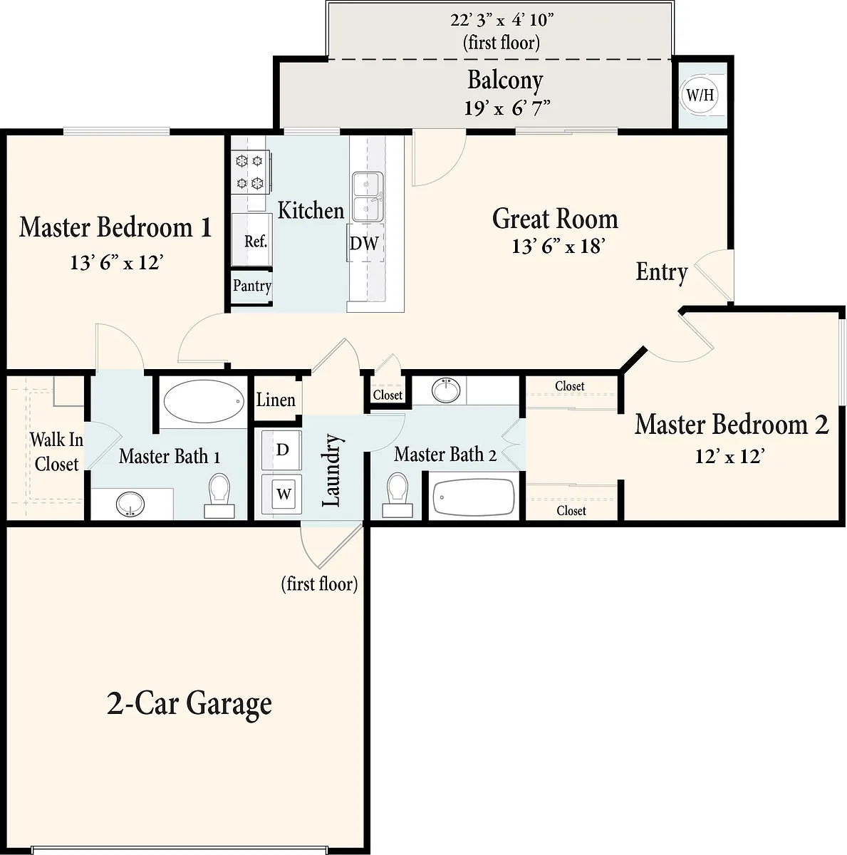 Floor plan The Jamaica - First floor