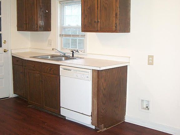 Kitchen with New Vinyl and Dishwasher