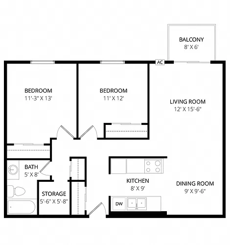 Floor plan 2X1
