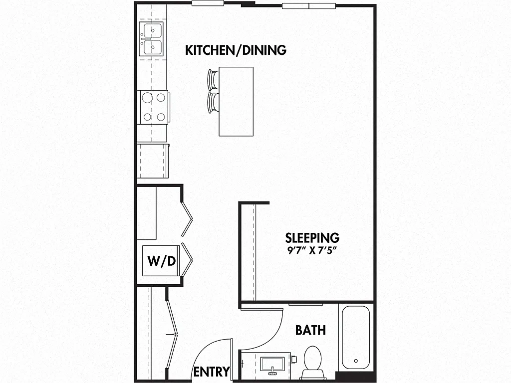 Floor plan Income Restricted - S2
