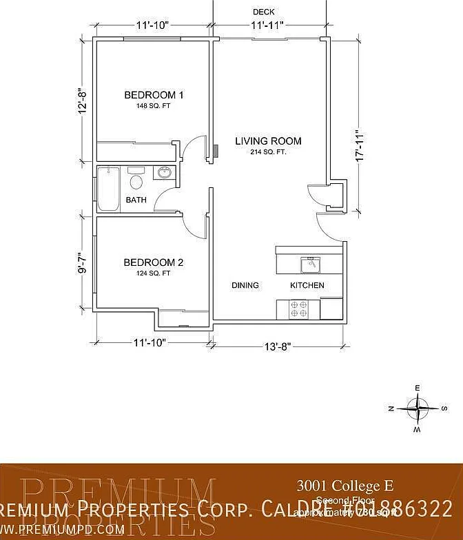 2 bed, 730 sqft, $2,995 — Photo 2