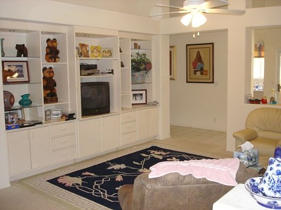 Great Room with Cabinets & Shelves