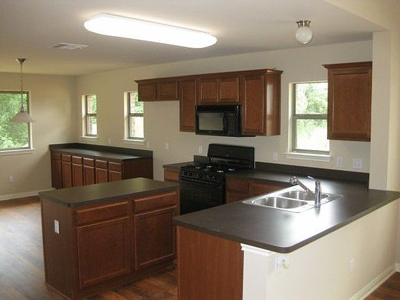 Open spacious kitchen with center island