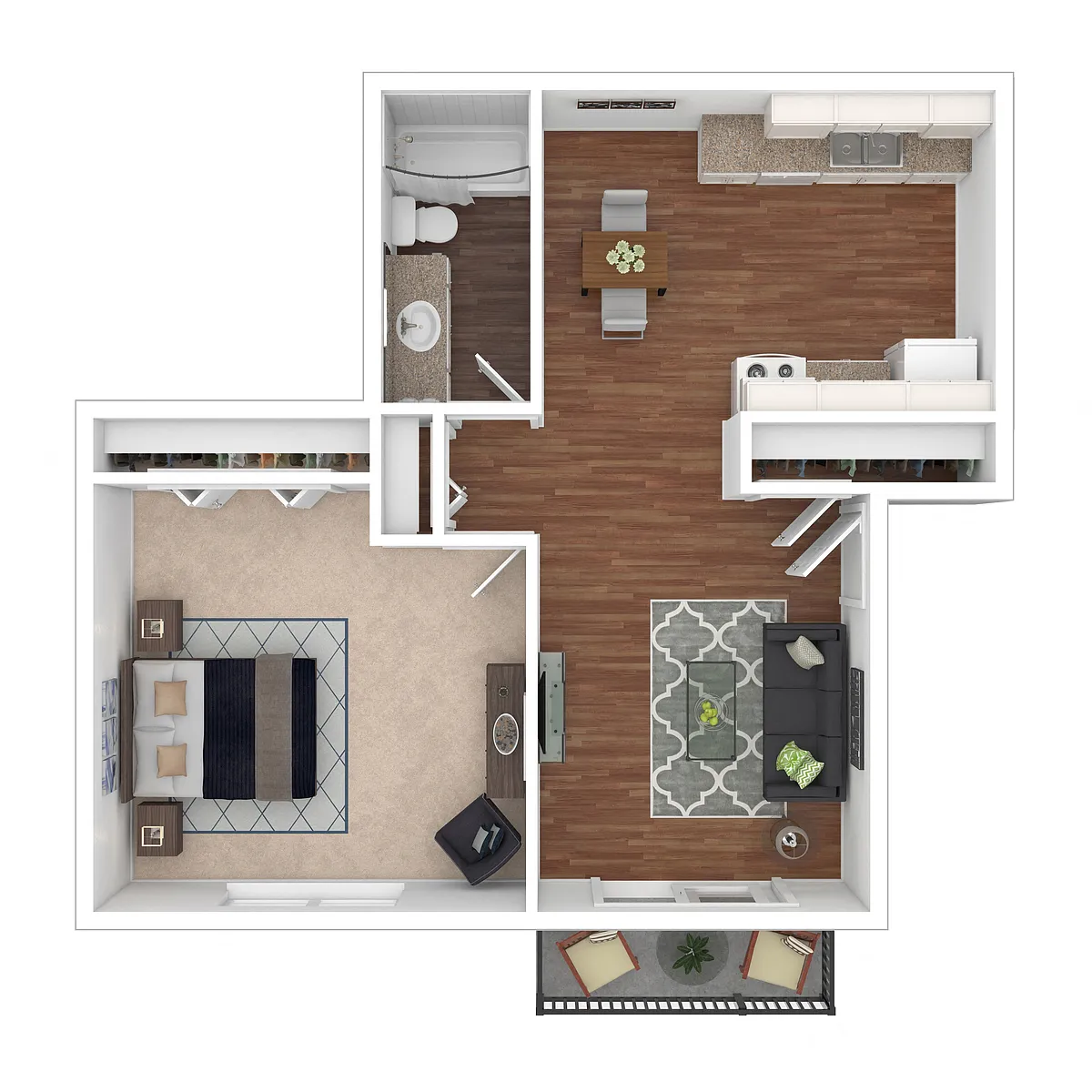 Floor plan One Bedroom