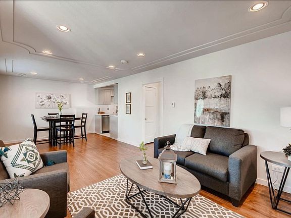 Combined living and dining area