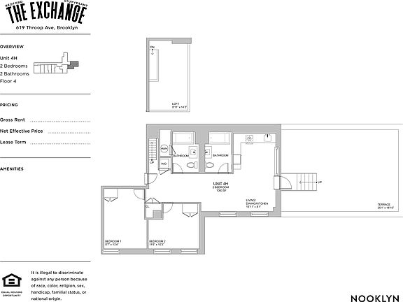 2nd image of 619 Throop Ave #4R