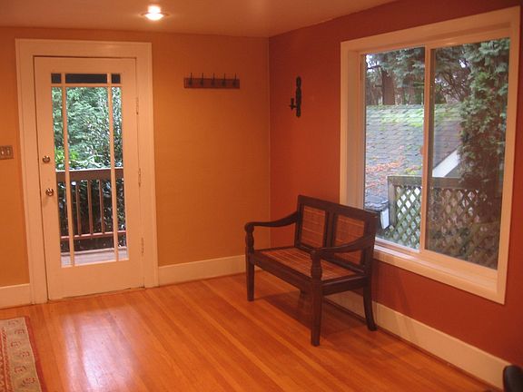 Front entrance - warm and inviting colors