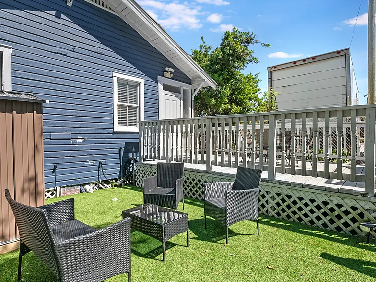 shared garden area seating