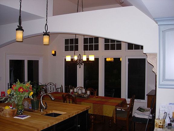 View from kitchen to Dining room