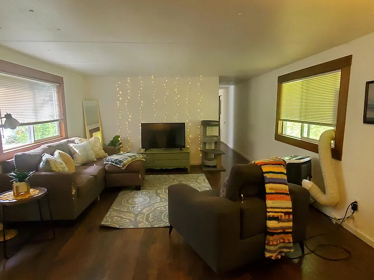 Living room viewed from kitchen.