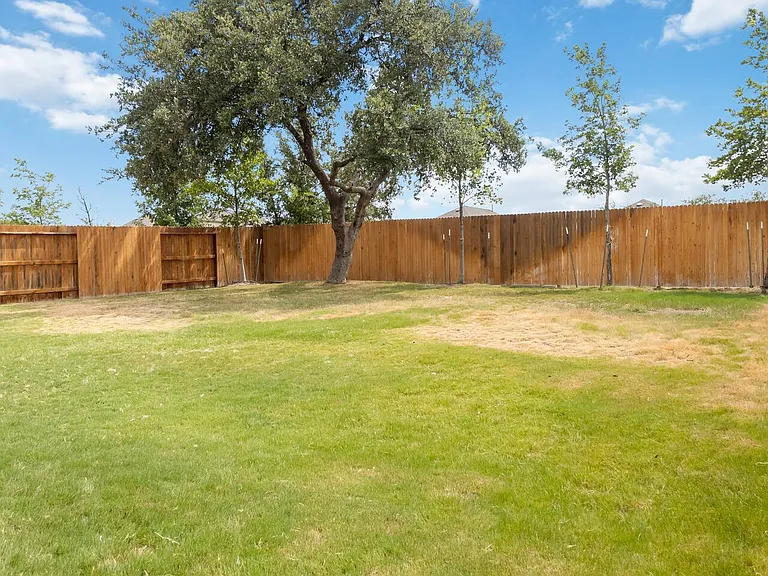 Large backyard on .27 acre lot. Backyard opens up to a greenline so no back neighbors.