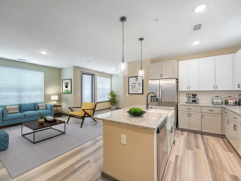 Experience contemporary comfort in this beautifully designed living area.