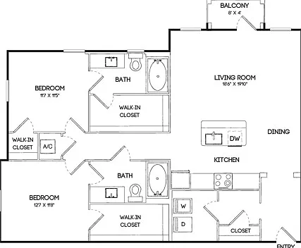 B2 | 2x2 | 1146 sq ft B2 | 2x2 | 1146 sq ft