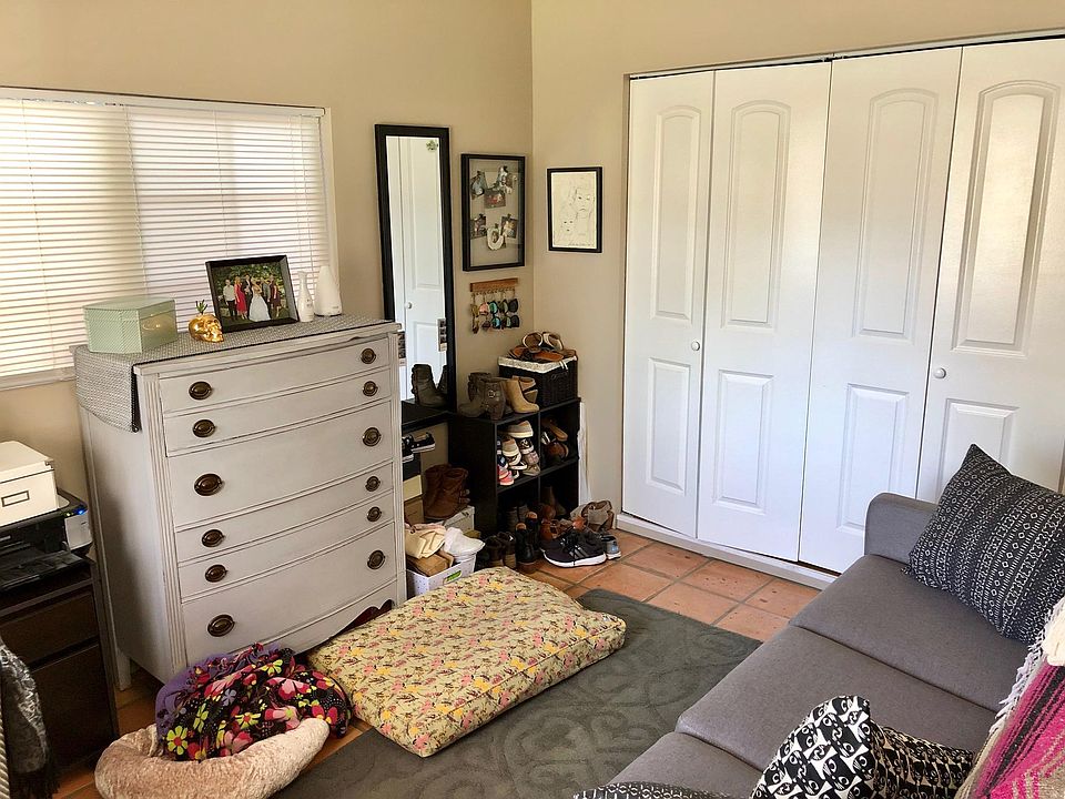 Bedrrom and closet (used as an office with pull-out sofa)