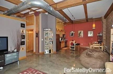 Open concept living/dining/kitchen area