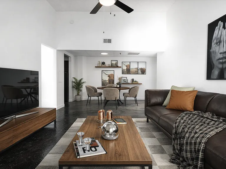 Living Room and Dining Area