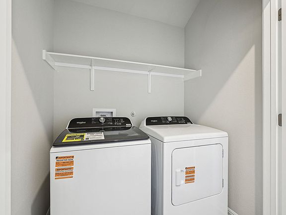 Every Meritage home comes with an included washer and dryer.