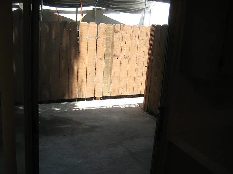 Enclosed covered large patio area