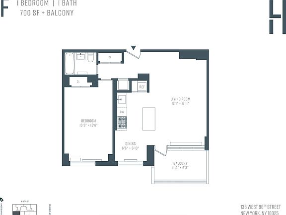 2nd image of 135 W 96th St APT 8F