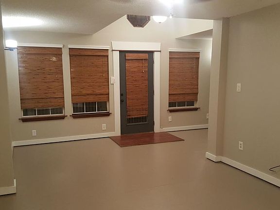 View of Front door and sitting area