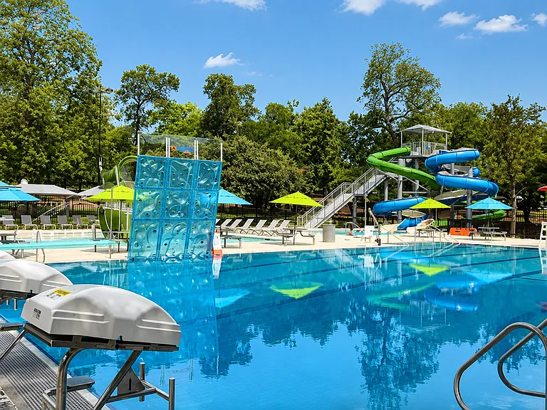 Kidd Springs Recreation Center is just across the street, offering free yoga classes, a fitness center, tennis courts, scenic walking trails, and swimming pools.
