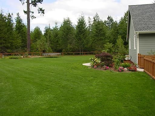 Fully fenced yard