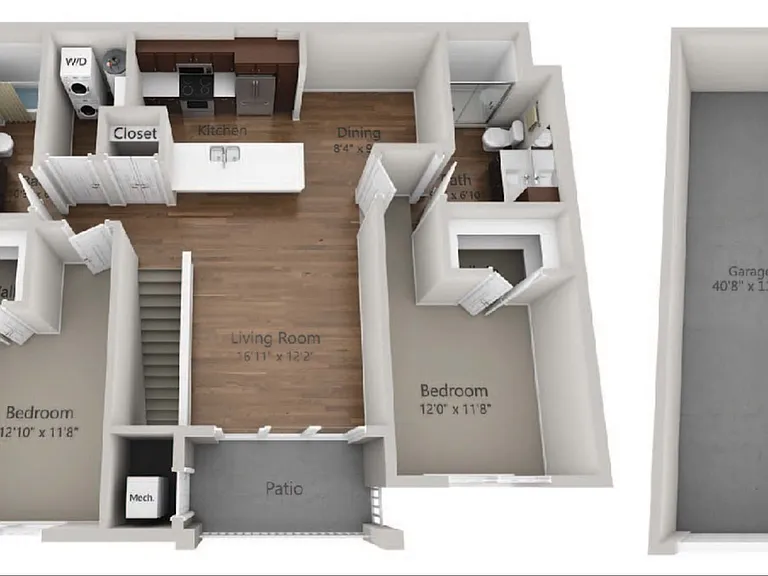 Floor Plan 2F | Seasons at Orchard Hills | Apartments in Oak Creek, WI Floor Plan 2F | Seasons at Orchard Hills | Apartments in Oak Creek, WI